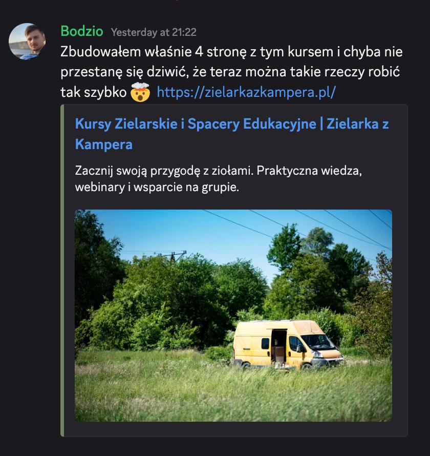Zrzut ekranu z opinią 6